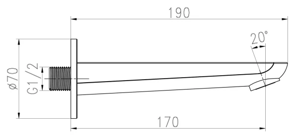 ⁦صباب خلاط دش مخفي بدون تحويلة HESANIT هزنت اليت S7002/2 الماني⁩ - الصورة ⁦2⁩