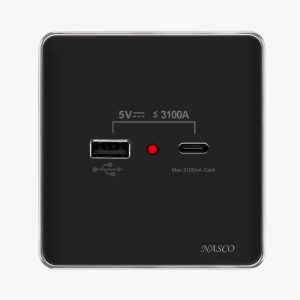 مدخلNASCO  Type C+USB رويال 5571
