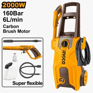 INGCO  ماكينة غسيل 2000 وات 160 بار HPWR20018
