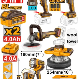 Ingco طقم كومبو لاسلكي من 5 قطع COSLI250592