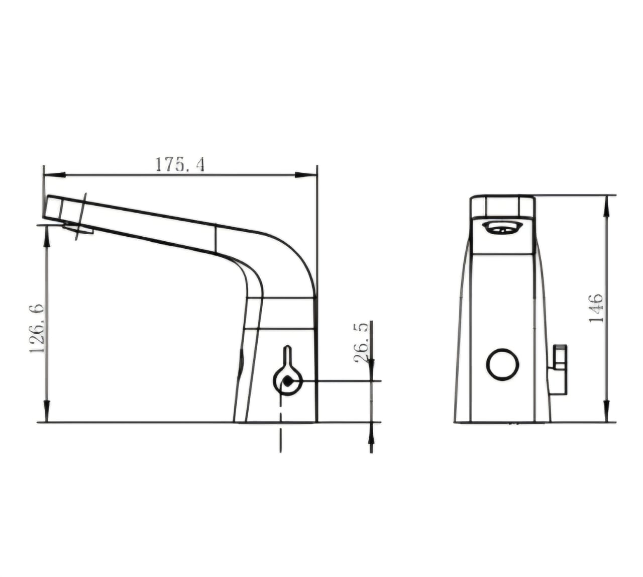 خلاط مغسلة سنسر هزنت4001 - Image 2