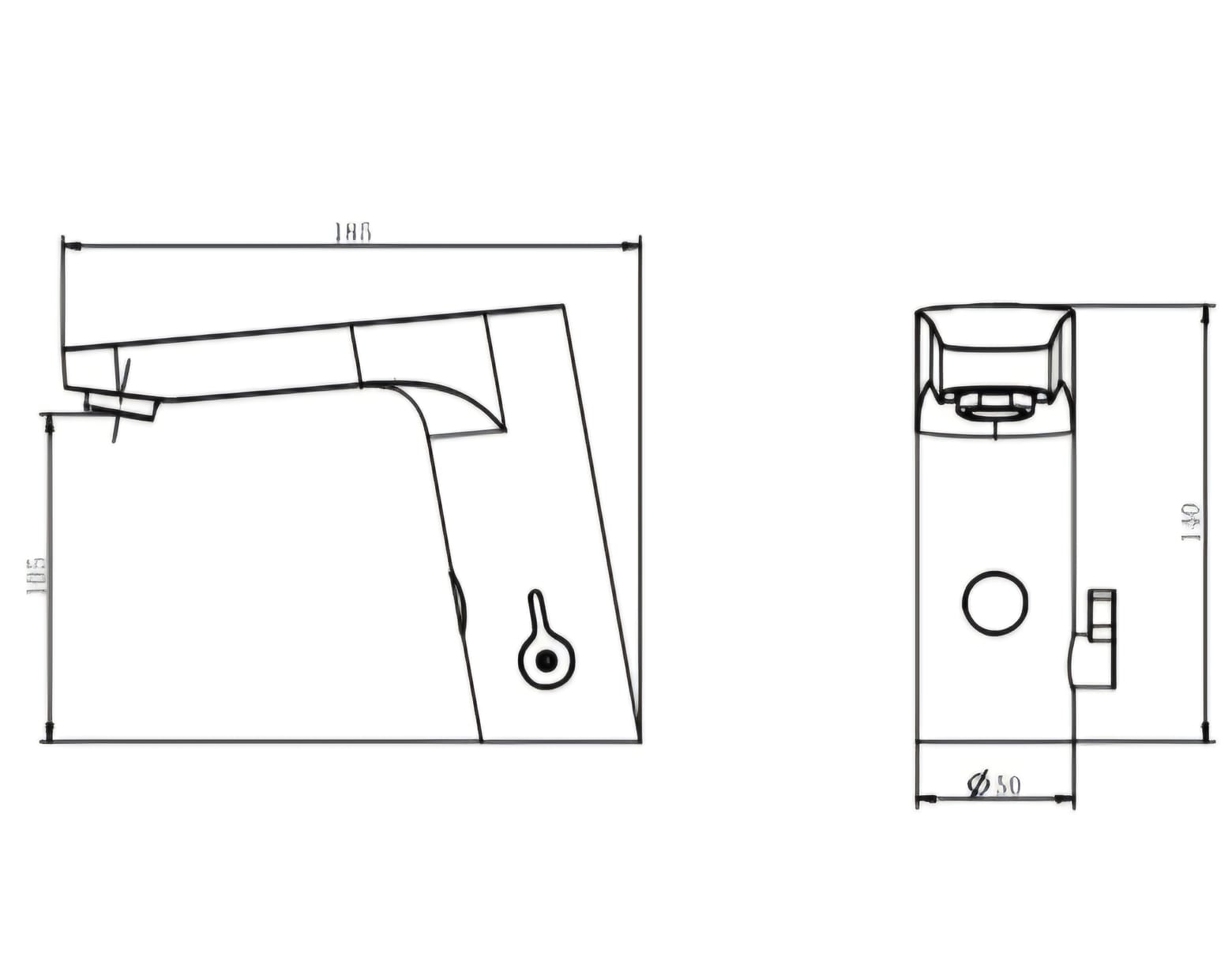 خلاط مغسلة سنسر هزنت 8001 - Image 2